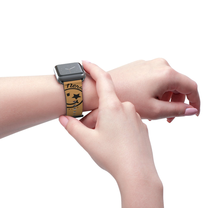 Nerdee's Official Logo Watch Band - (Design 01) Tan