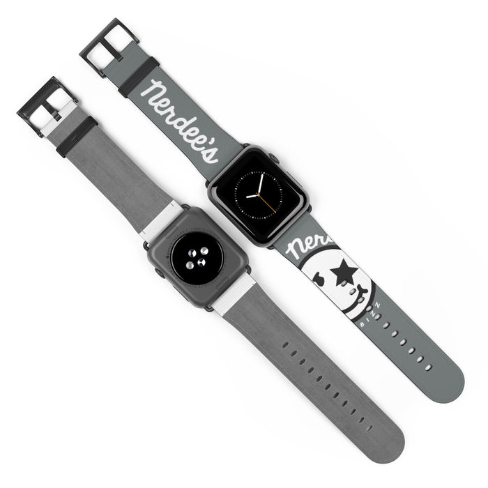 Nerdee's Official Logo Watch Band - (Design 02) Dark Gray
