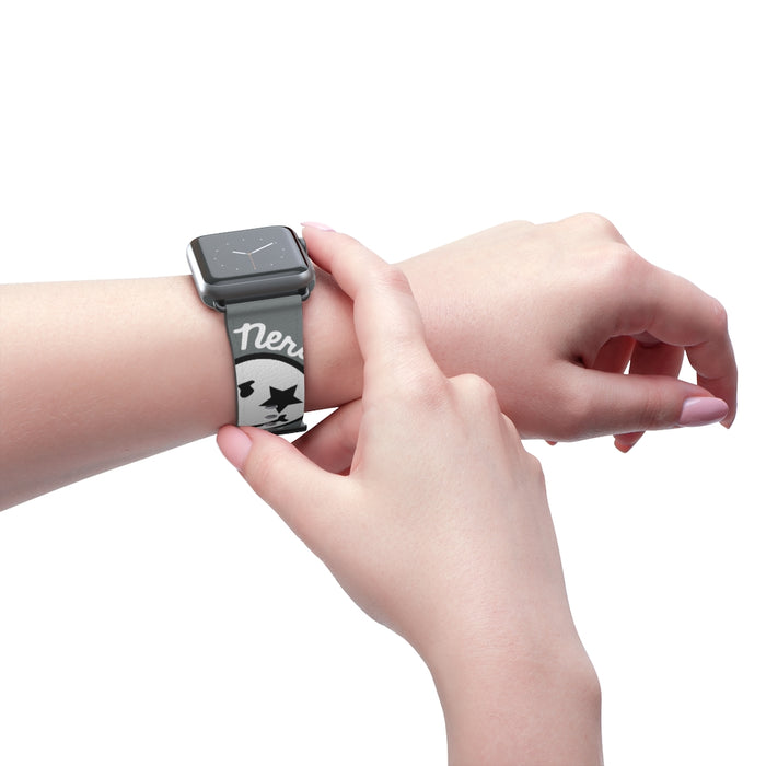 Nerdee's Official Logo Watch Band - (Design 02) Dark Gray