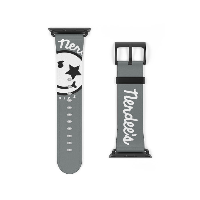Nerdee's Official Logo Watch Band - (Design 02) Dark Gray