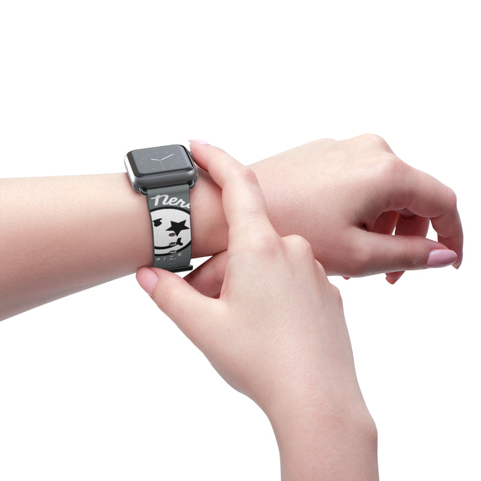 Nerdee's Official Logo Watch Band - (Design 02) Dark Gray