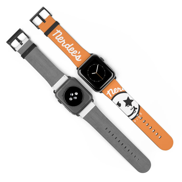 Nerdee's Official Logo Watch Band - (Design 02) Orange