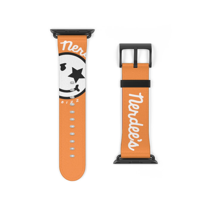 Nerdee's Official Logo Watch Band - (Design 02) Orange