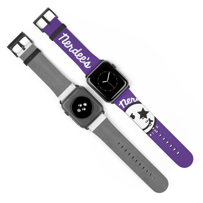 Nerdee's Official Logo Watch Band - (Design 02) Purple