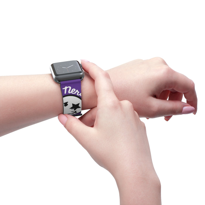 Nerdee's Official Logo Watch Band - (Design 02) Purple