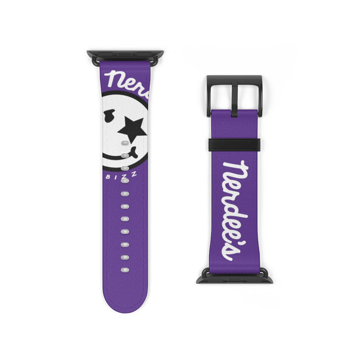 Nerdee's Official Logo Watch Band - (Design 02) Purple