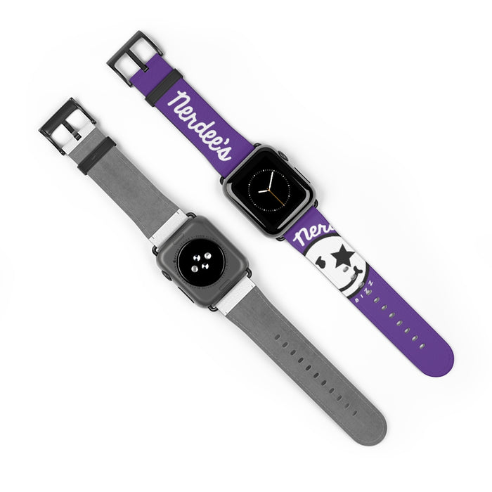 Nerdee's Official Logo Watch Band - (Design 02) Purple