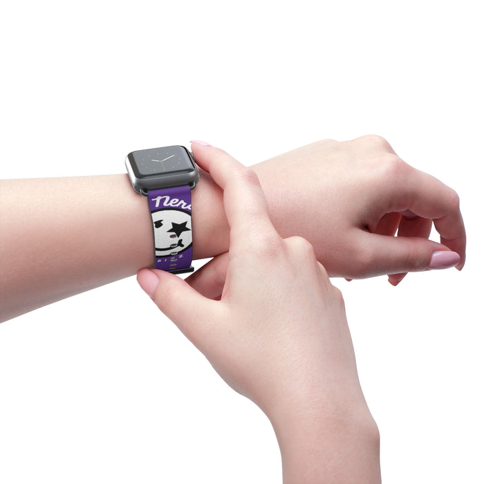 Nerdee's Official Logo Watch Band - (Design 02) Purple