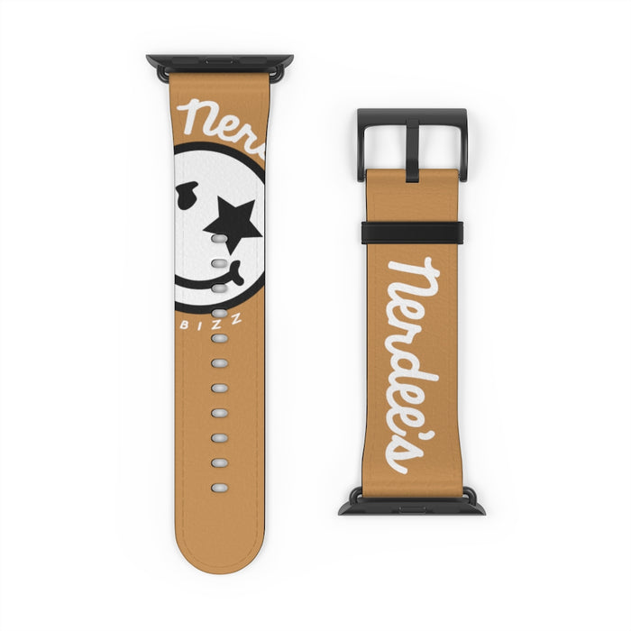 Nerdee's Official Logo Watch Band - (Design 02) Tan
