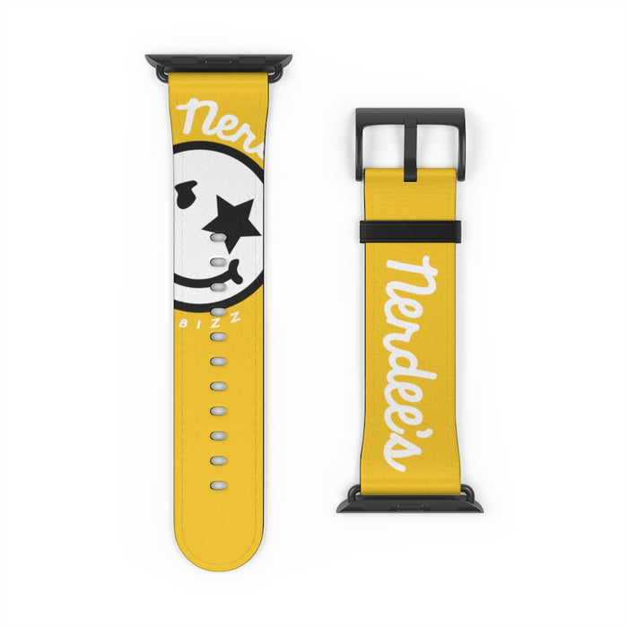 Nerdee's Official Logo Watch Band - (Design 02) Yellow