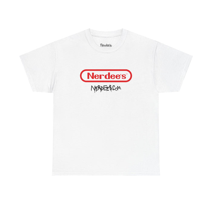 Nerdee's Retro Parody Tees - "Nerdee's" (Nerd-tendo logo) - Unisex Heavy Cotton Tee - Nerd Drip