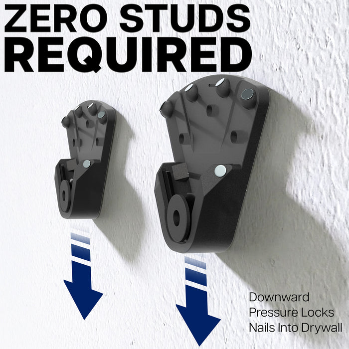 Two wall mount with zero stud required