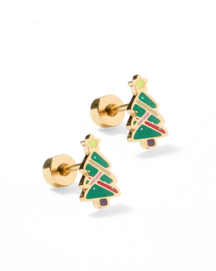 Noelle Screw Back Studs- hypoallergenic