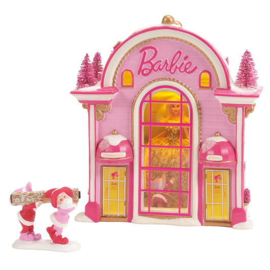 North Pole Series | Barbie Gown Boutique S/2 | Lighted Buildings