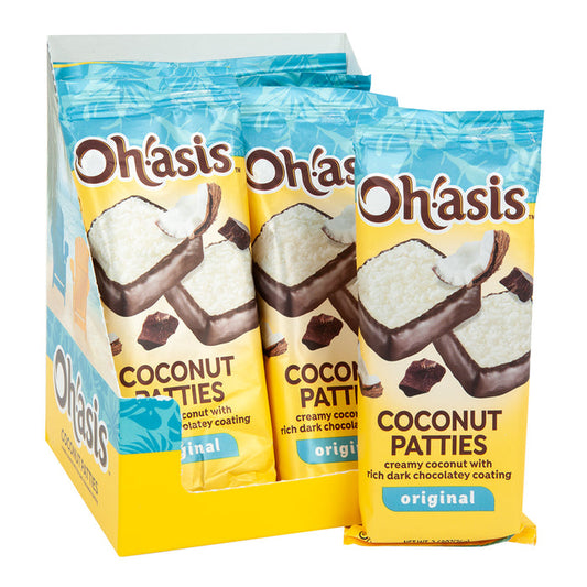 Ohasis Original Coconut Candy Patties - 12 Count