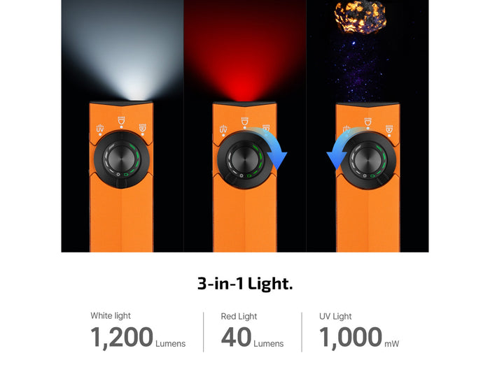 Olight ArkPro Lite Torch 1200 Lumens Rechargeable | Orange