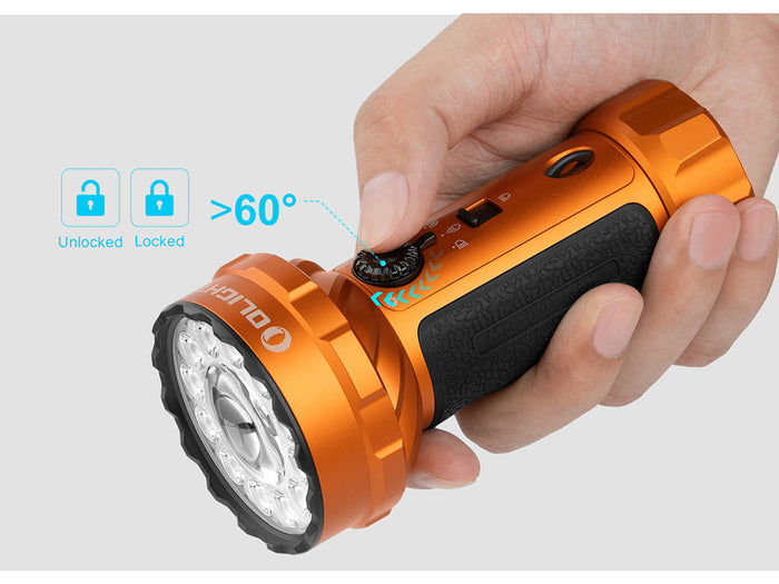 Olight Marauder Mini 2 Torch 10000 Lumens Rechargeable - Orange