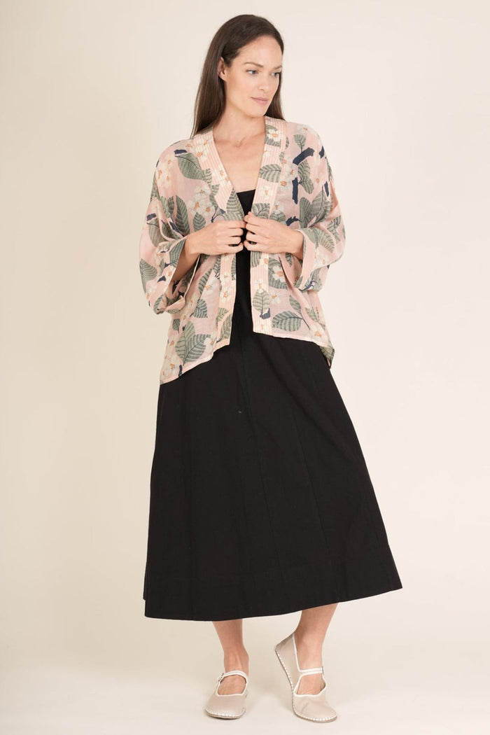 One Hundred Stars KIMTREPIN Tree Blossom Pink Kimono - Dotique