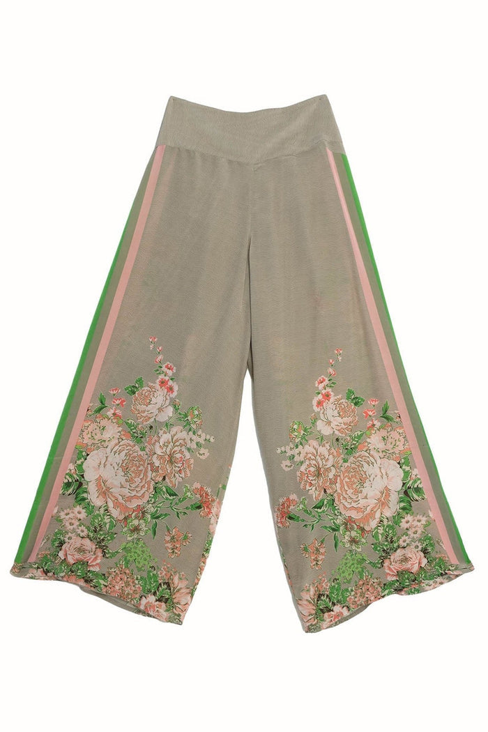 One Hundred Stars PPCNEOBEI Neon Rose Beige Palazzo Pant - Dotique