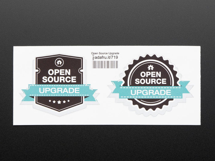 Open source "Upgrade" stickers [Discontinued] by Adafruit - The Pi Hut