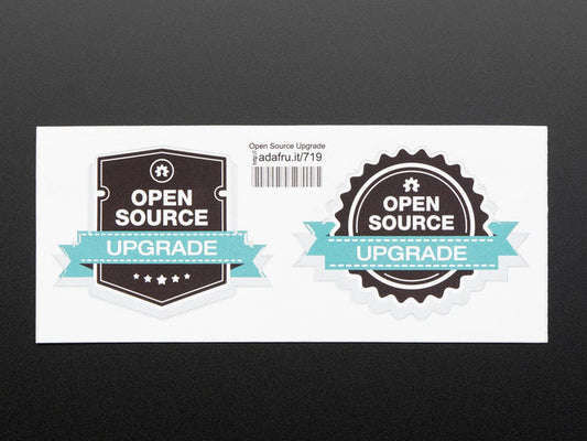Open source "Upgrade" stickers [Discontinued] by Adafruit - The Pi Hut