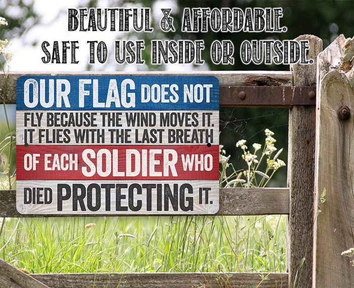 Our Flag Does Not Fly - Metal Sign | Lone Star Art.