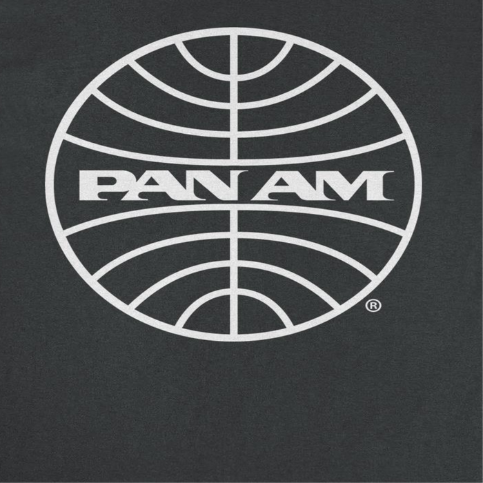 Pan Am Classic White Logo in Black T-Shirt