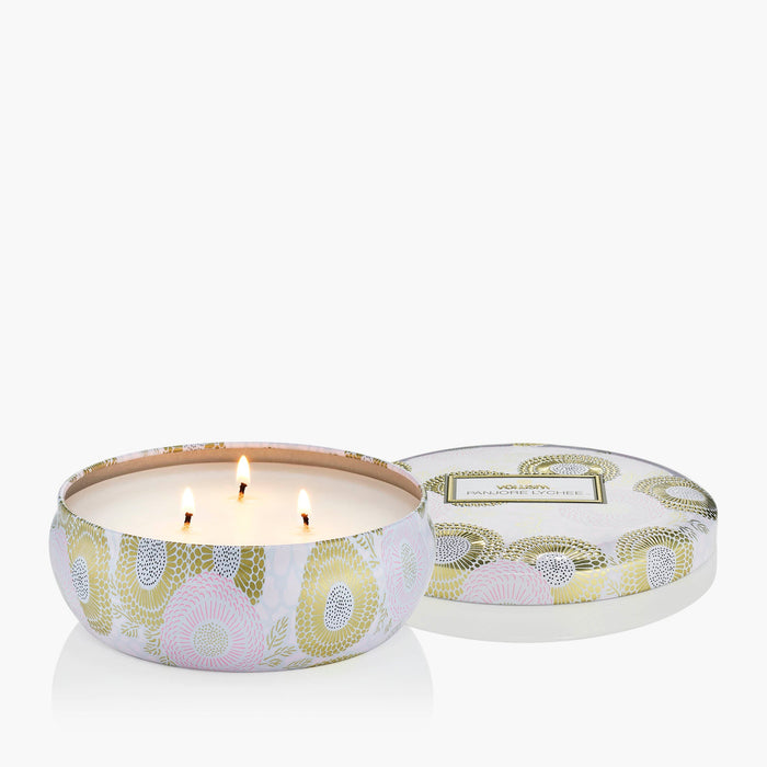 Panjore Lychee - 3 Wick Tin Candle