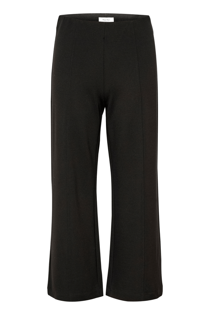 Part Two IlissaPW PA Trousers in Dark Black – slim fit stretch trousers with comfortable viscose blend available at Dotique