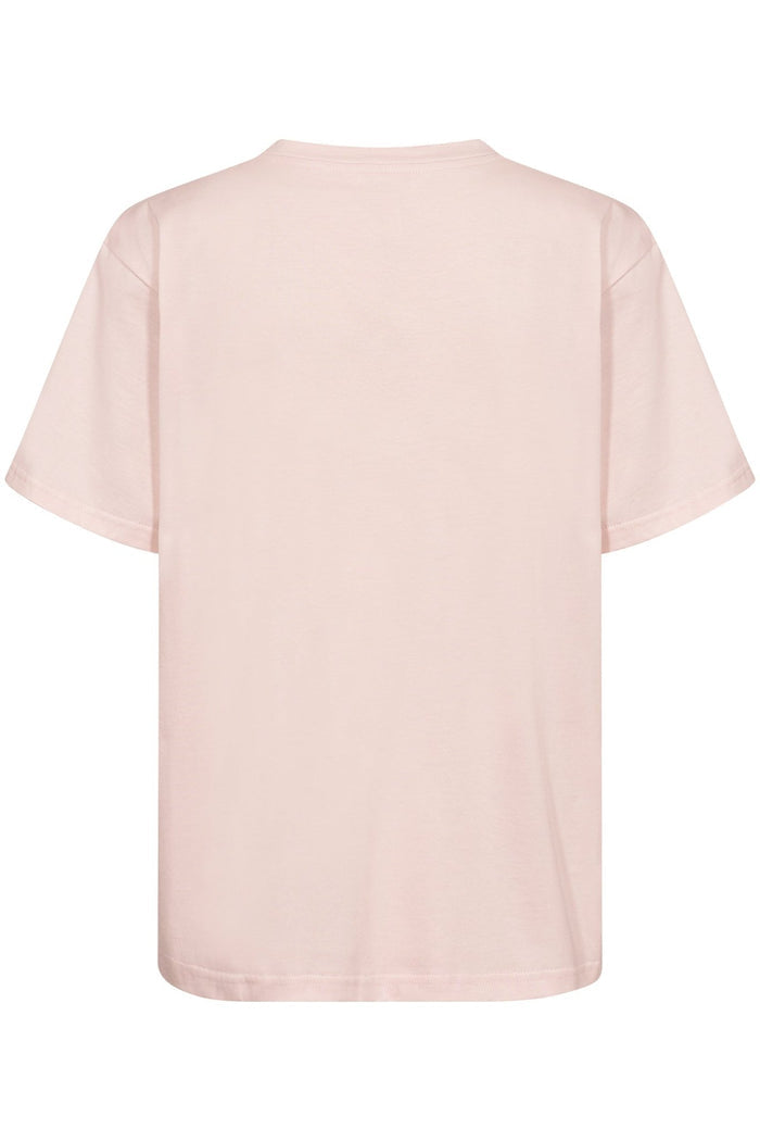 Part Two 30309423 NahidPW T-Shirt with Rose Print Mauve Chalk - Dotique
