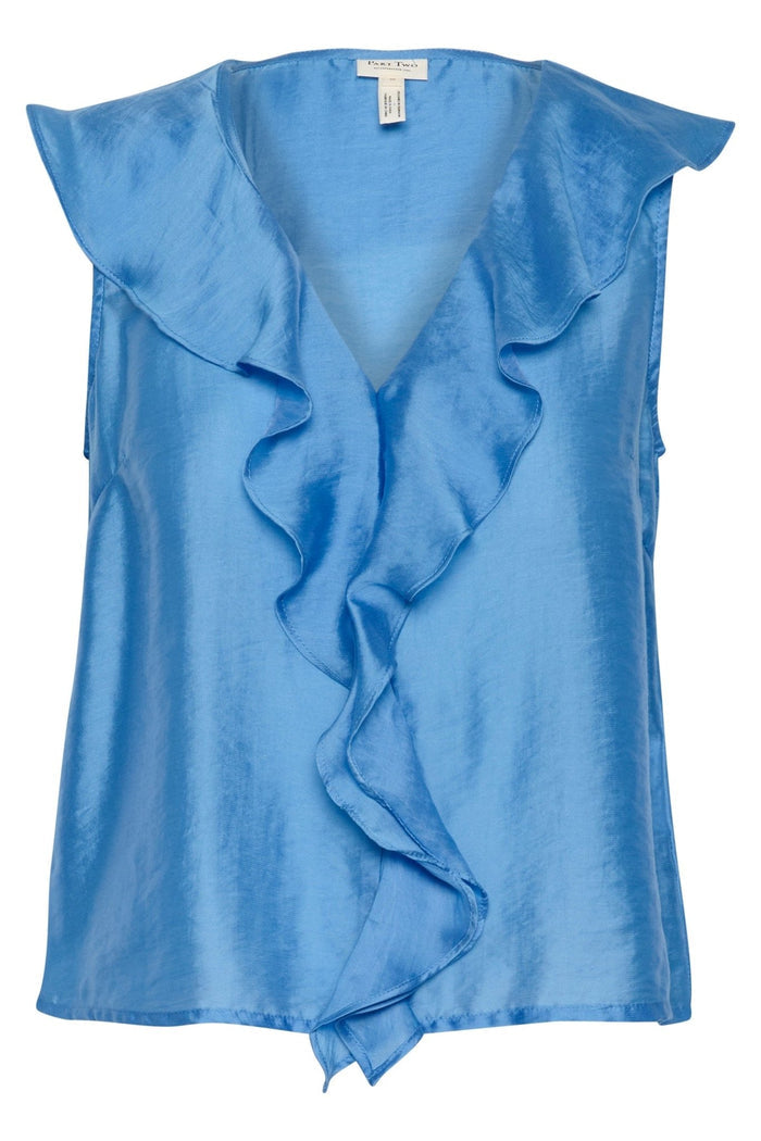 Part Two 30309642 RuePW Blouse Marina Blue - Dotique
