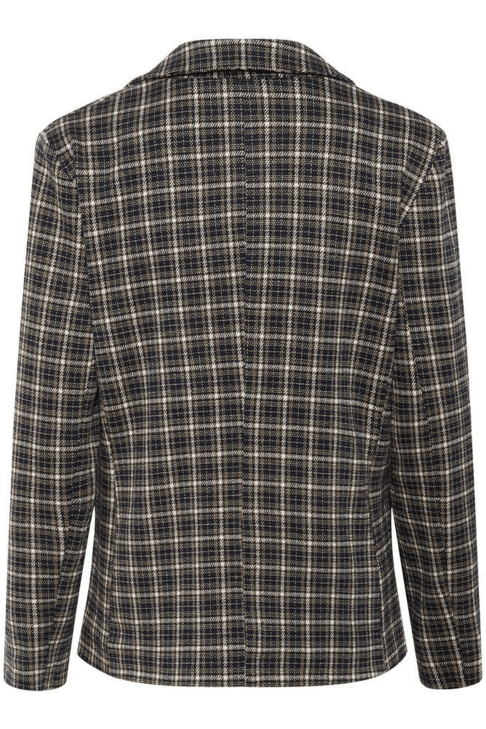 Part Two VinekePW BZ Blazer in dark navy check at Dotique – tailored blazer with button closure and structured fit.