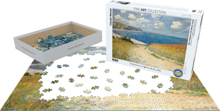 Path through the Wheat Fields by Claude Monet 1000-Piece Puzzle