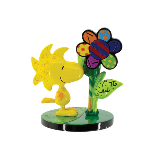 Peanuts Britto | BRITTO Woodstock Flower Mini | Figurine