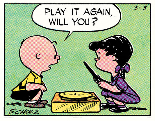 Peanuts Play It Again Poster