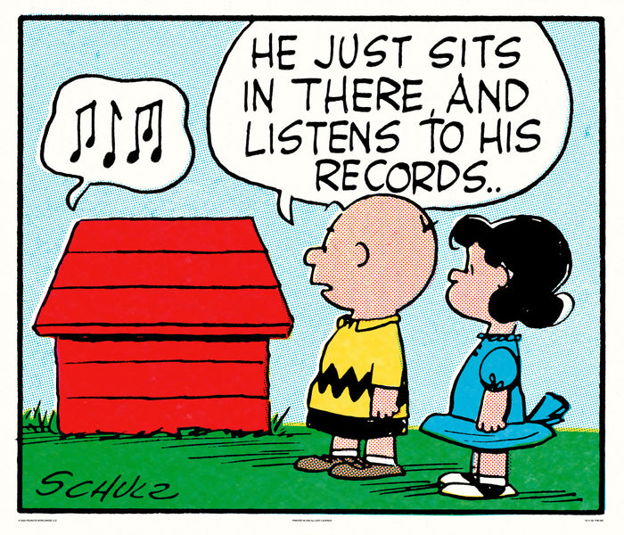 Peanuts Records Poster