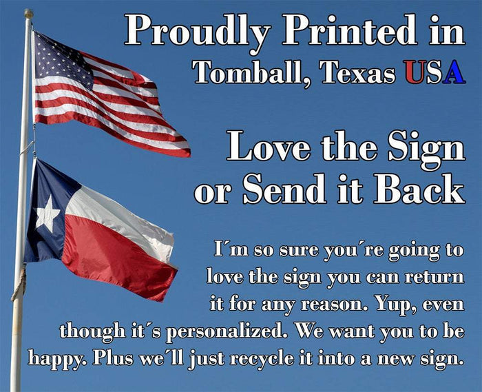 Personalized - As For Me and My House We Will Serve the Lord - Metal Sign | Lone Star Art.