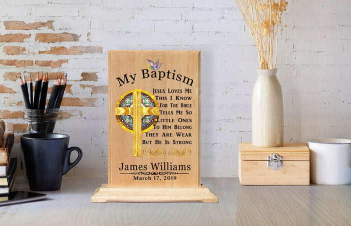 baptism plaque