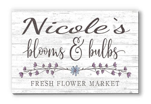 flower market sign