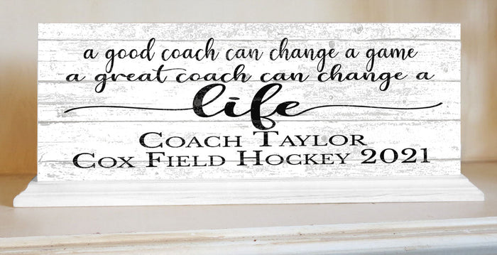 Great Coach Plaque