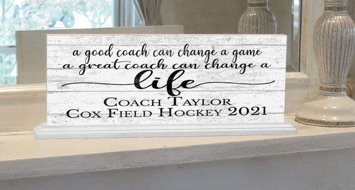 Great Coach Gift Plaque