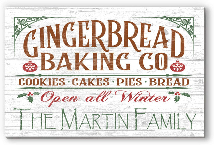 Old Fashioned Gingerbread Bakery Sign