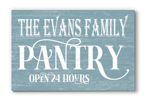 rustic pantry sign