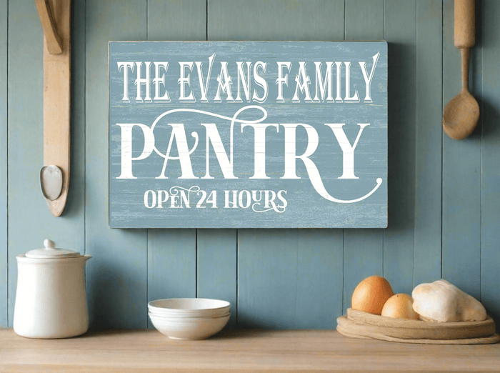 Personalized Kitchen Pantry Sign Farmhouse Decor Custom Made - Broad Bay Personalized Gifts Shipped Fast