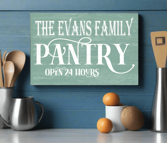 Custom Pantry Sign