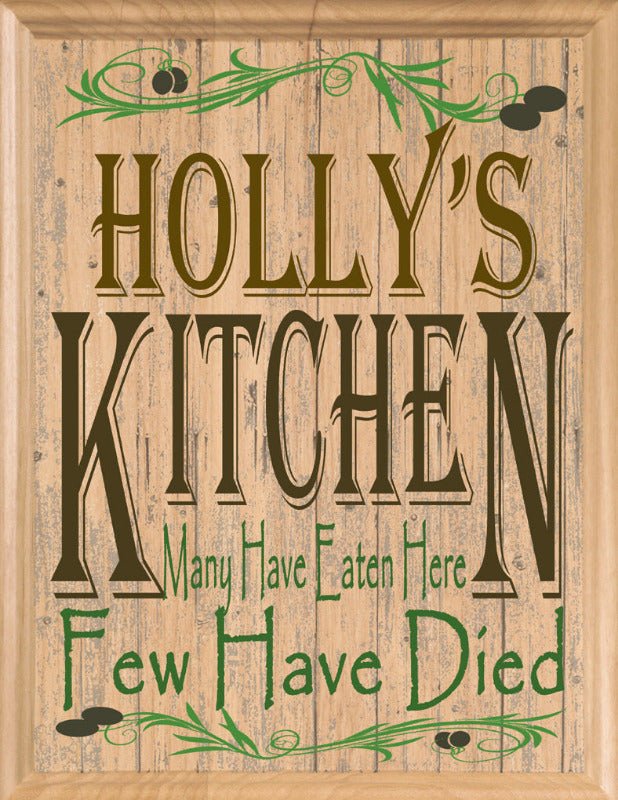 Many have eaten here few have died sign