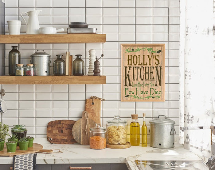 Kitchen Sign Many have eaten here few have died
