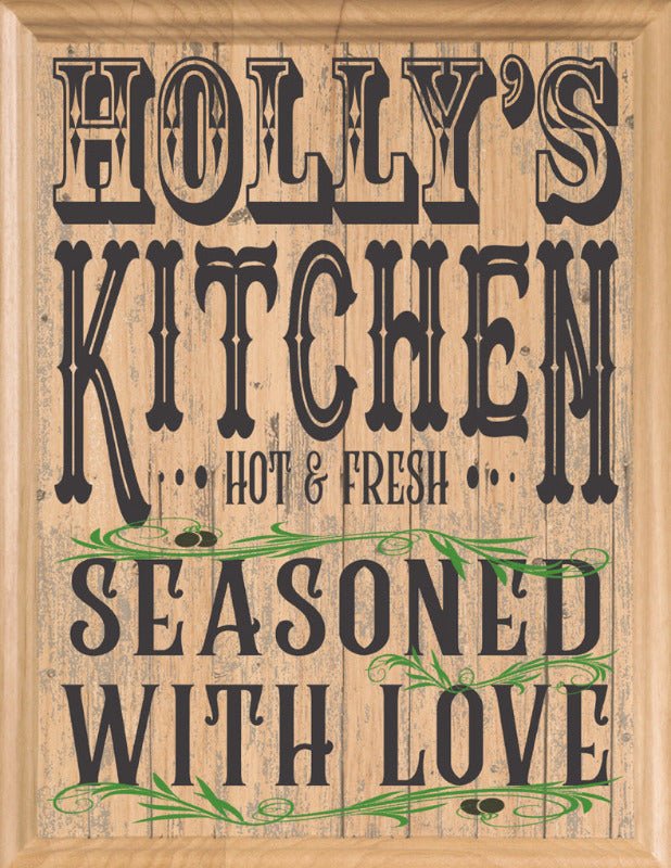 Seasoned With Love Kitchen Sign