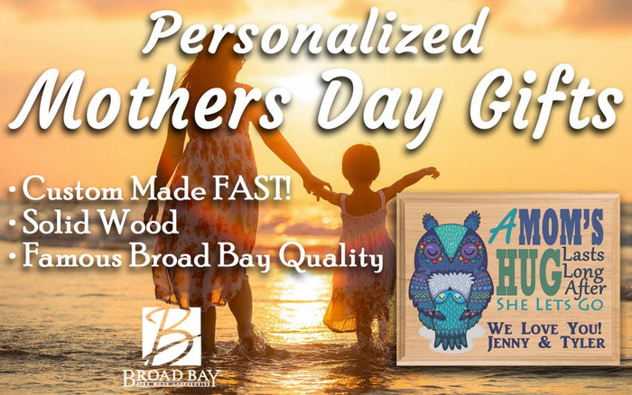 PERSONALIZED Gift for MOM from Daughter Son or Family - Broad Bay Personalized Gifts Shipped Fast