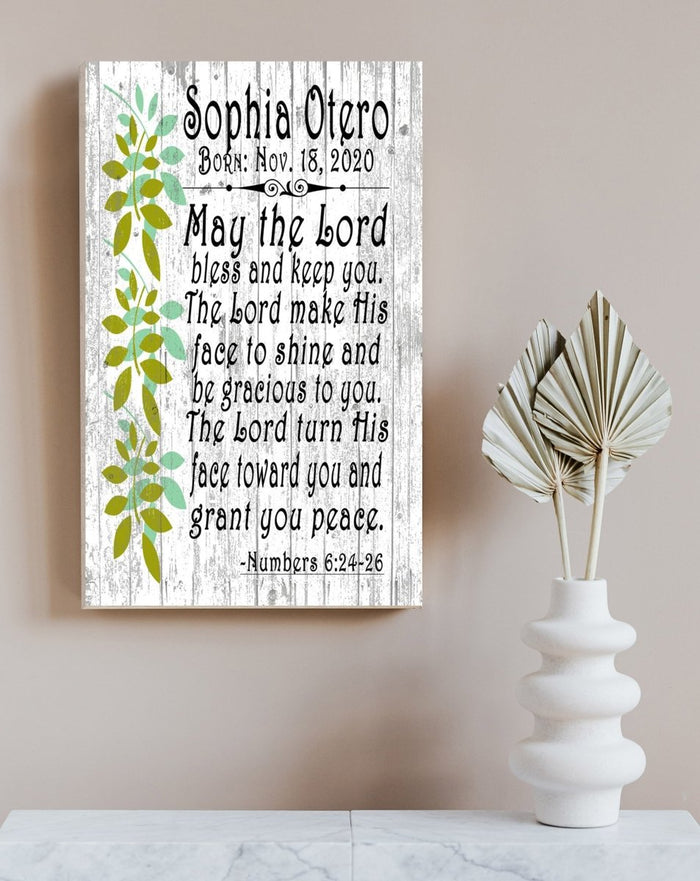 May the lord bless and keep you sign
